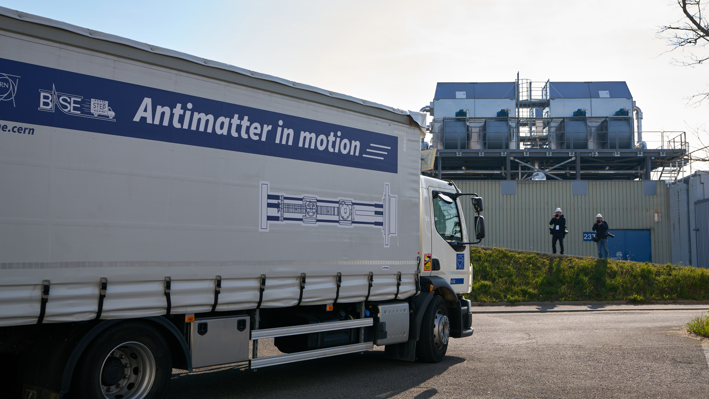 Antimatter traveled by truck for the first time