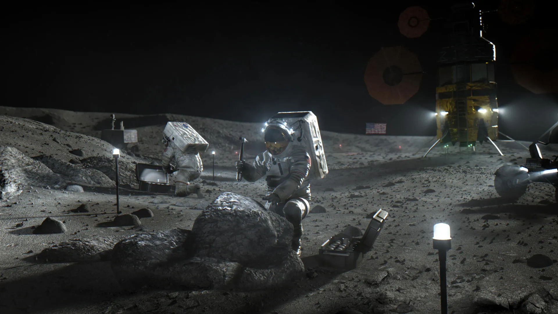 nasa-artemis-astronauts-on-moon-1 NASA’s Moon Base Is Taking Shape