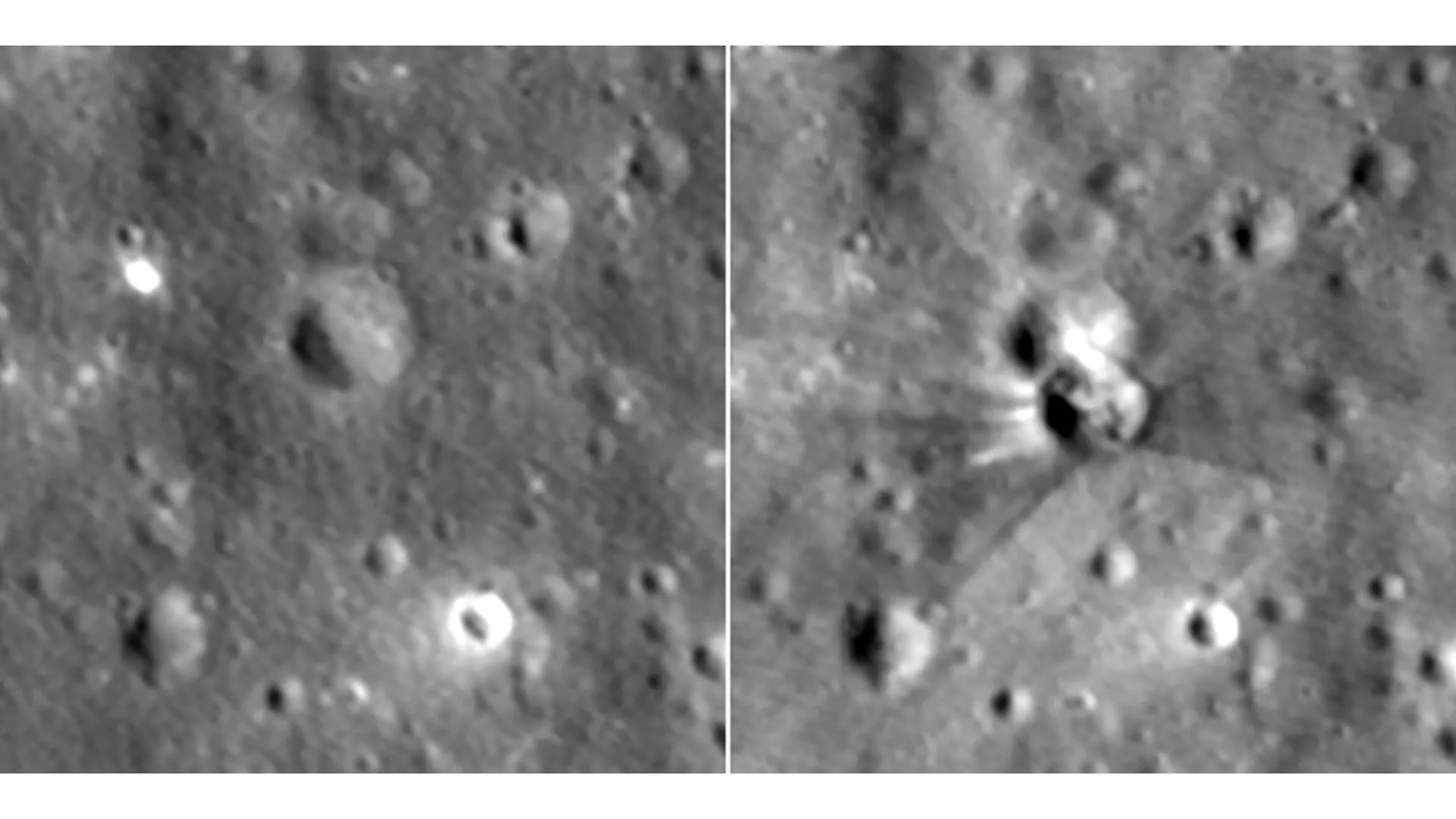 spacex-falcon-9-rocket-moon-crater-before-and-after-1 SpaceX Rocket Blasts Crater Into Moon